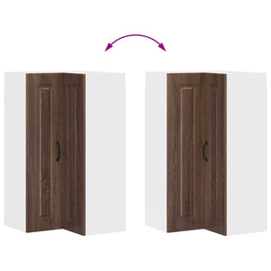 vidaXL Armoire de cuisine Kalmar aspect chêne marron 57 x 57 x 100 cm