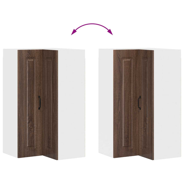 vidaXL Armoire de cuisine Kalmar aspect chêne marron 57 x 57 x 100 cm