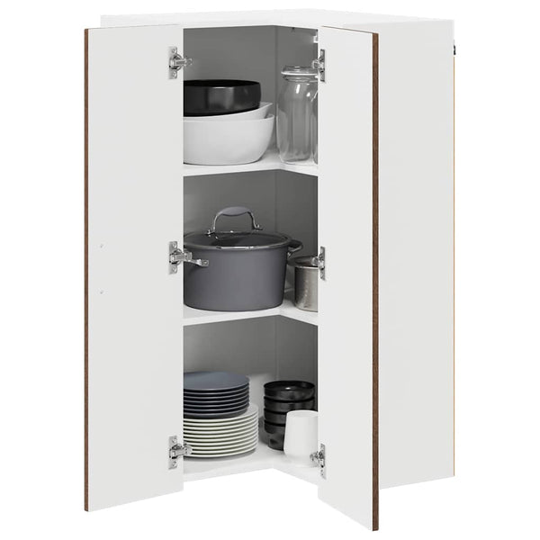 vidaXL Armoire de cuisine Kalmar aspect chêne marron 57 x 57 x 100 cm