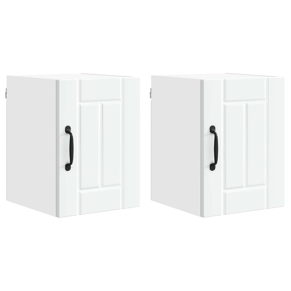 Küchenschrank Lucca, 2er-Set, Weiß