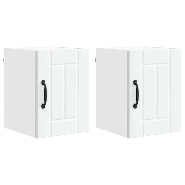 Küchenschrank Lucca, 2er-Set, Weiß