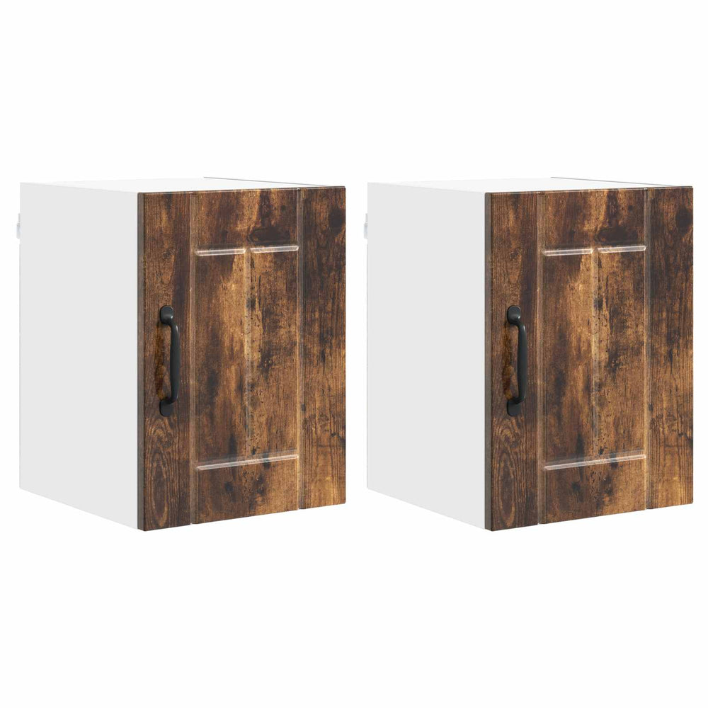 Küchenschrank Lucca 2er Set Geräucherte Eiche