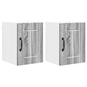 Küchenschrank Lucca 2er-Set Grau Sonoma 30x31x40 cm