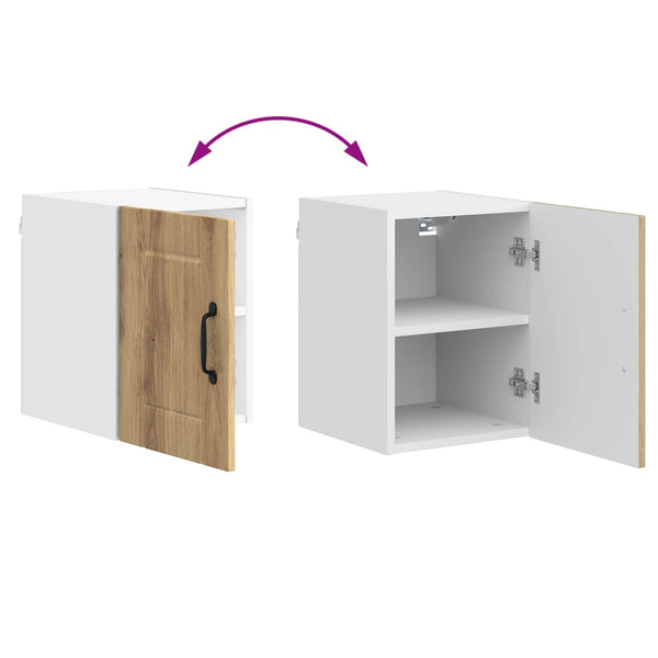 vidaXL Meuble haut de cuisine Lucca 2 pcs chêne artisan 30 x 31 x 40 cm