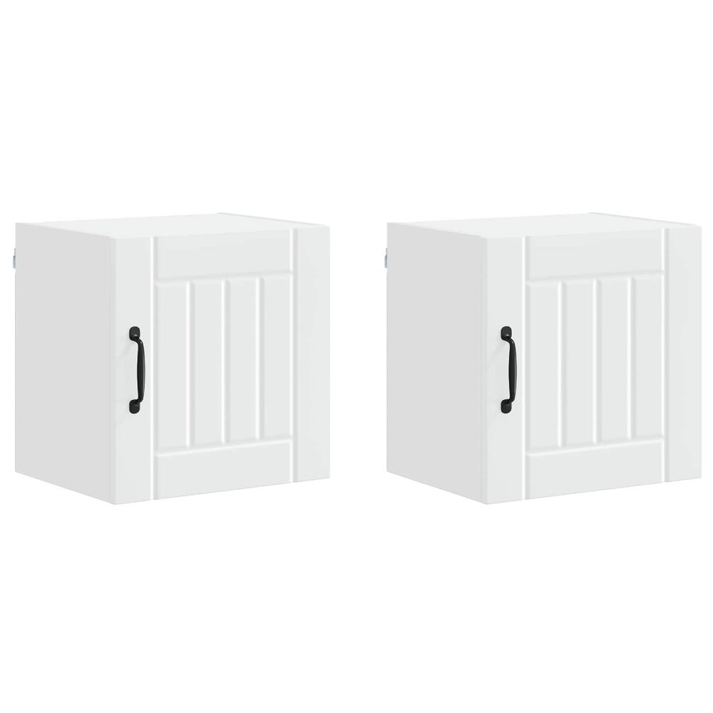 Küchenschrank Lucca, 2er-Set, Weiß