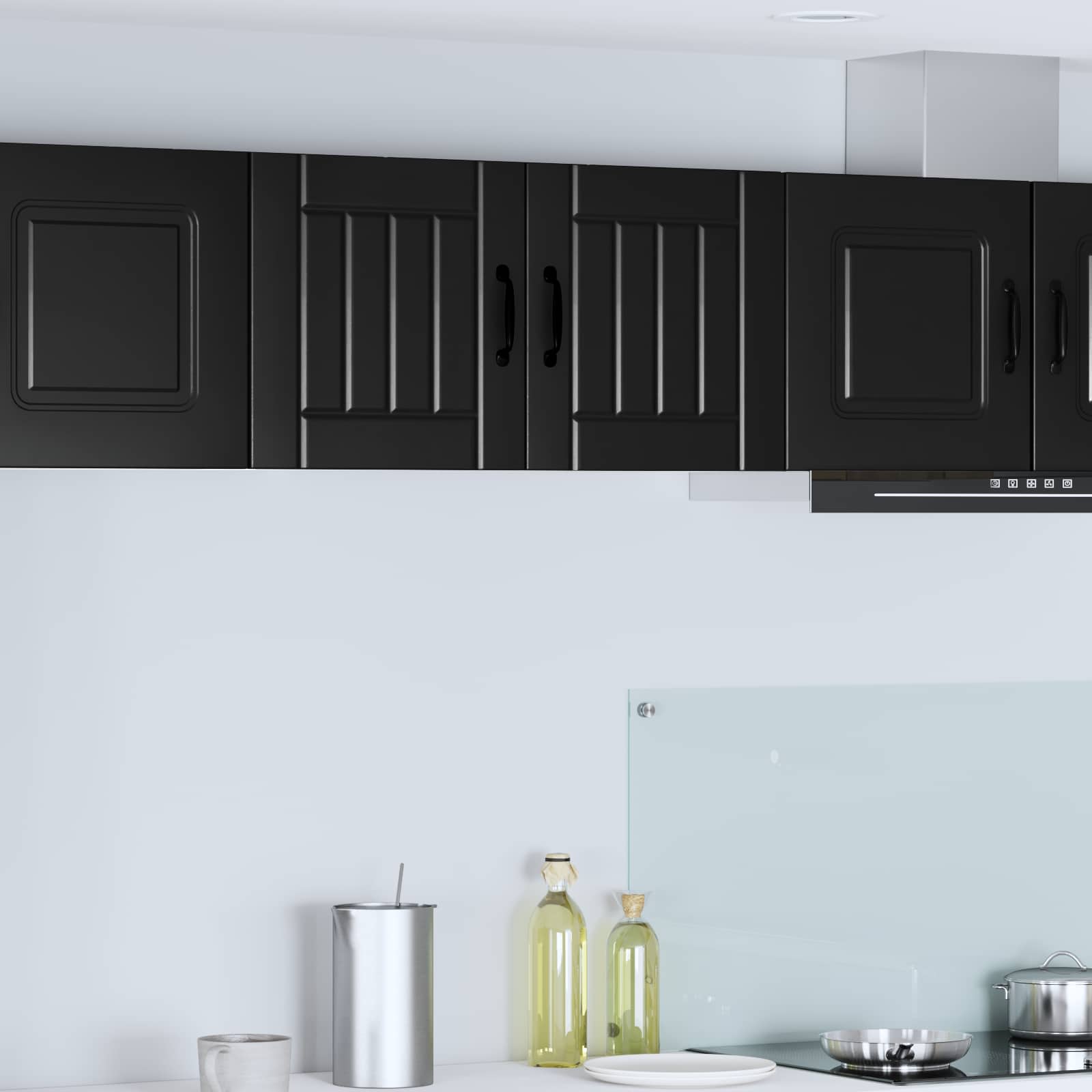 Küchenschrank Lucca Schwarz 40 cm
