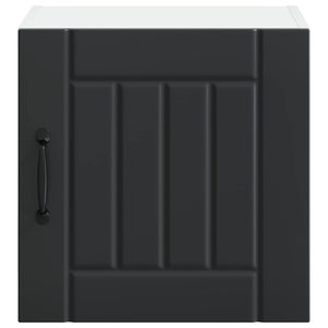 Küchenschrank Lucca, 2er-Set, Schwarz