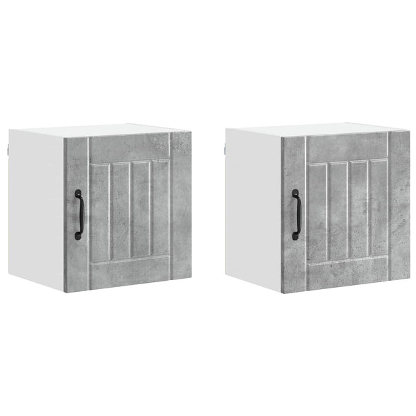 Küchenschrank Lucca 2er-Set Betongrau