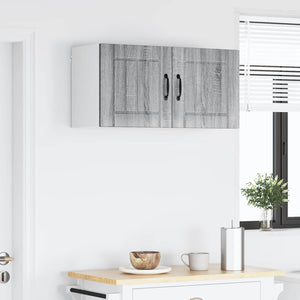 Küchenschrank Lucca, 2er-Set, Grau/Sonoma, 40x31x40 cm