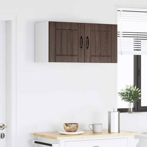 vidaXL Meuble de cuisine Lucca 2 pcs chêne marron 40 x 31 x 40 cm