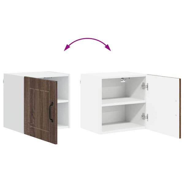 vidaXL Meuble de cuisine Lucca 2 pcs chêne marron 40 x 31 x 40 cm