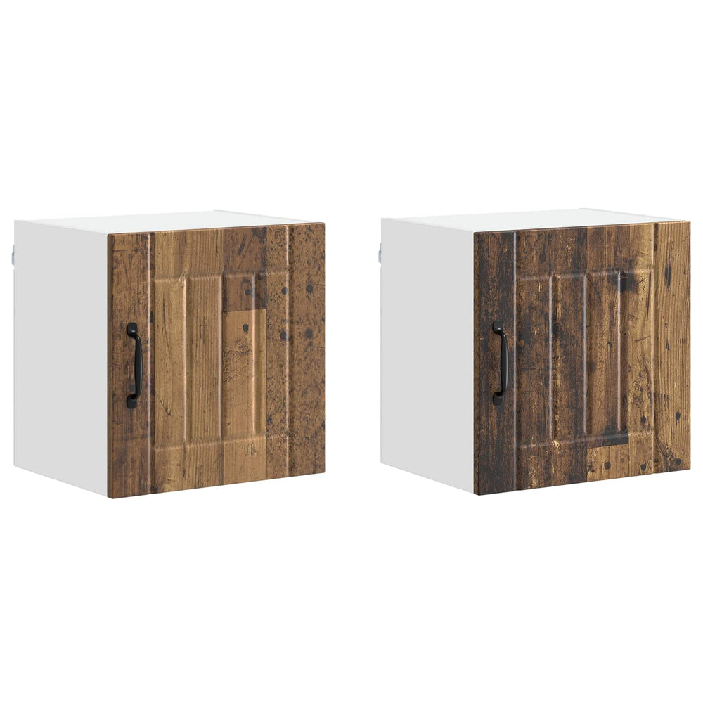 Küchenschrank Lucca 2er Set Altholz