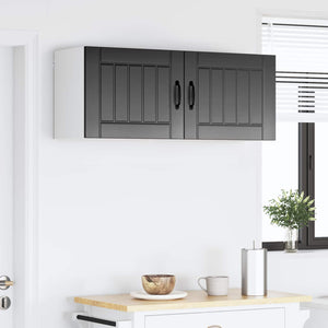 Küchenschrank Lucca, 2er-Set, Schwarz