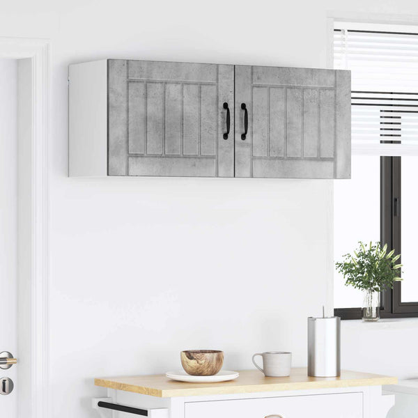 Küchenschrank Lucca 2er-Set Betongrau 50x31x40 cm