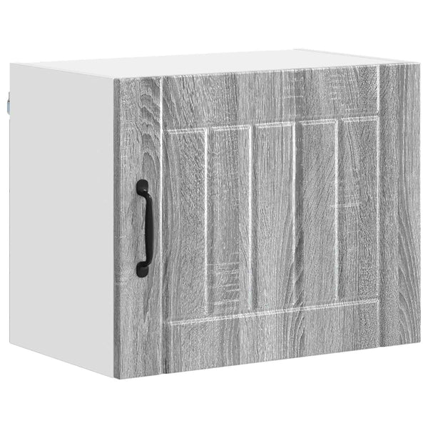 Küchenschrank Lucca, 2er-Set, Grau/Sonoma, 50x31x40 cm