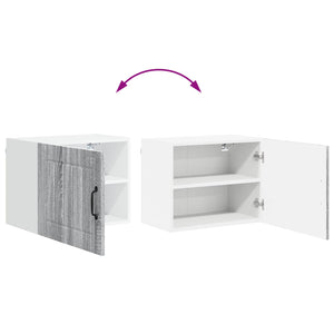 Küchenschrank Lucca, 2er-Set, Grau/Sonoma, 50x31x40 cm