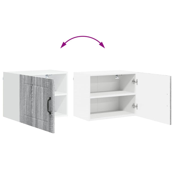 Küchenschrank Lucca, 2er-Set, Grau/Sonoma, 50x31x40 cm