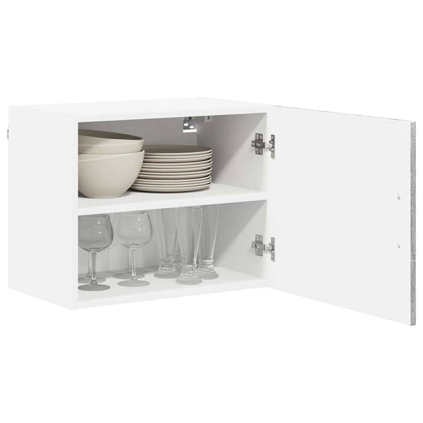 Küchenschrank Lucca, 2er-Set, Grau/Sonoma, 50x31x40 cm