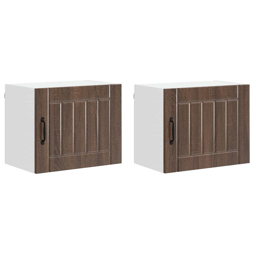 Küchenschrank Lucca 2er-Set Brauneiche