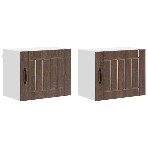 Küchenschrank Lucca 2er-Set Brauneiche