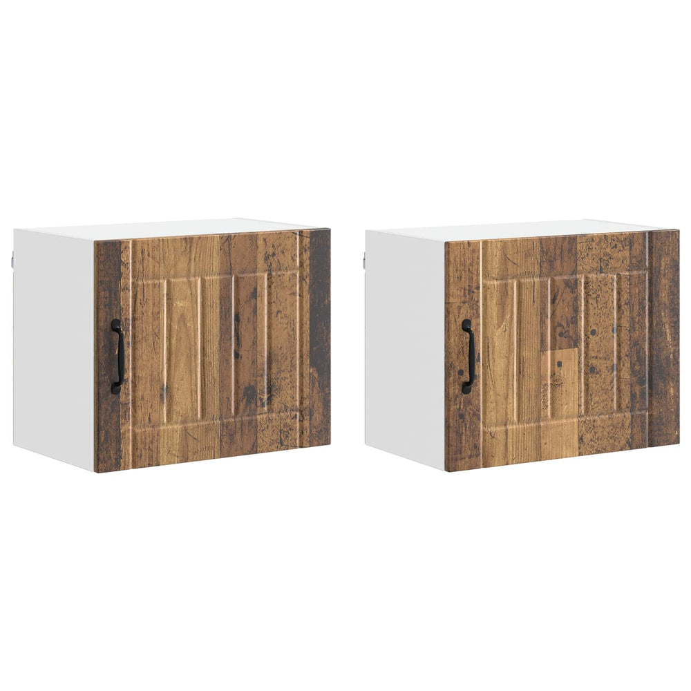 Küchenschrank Lucca 2er-Set Altholz 50x31x40cm