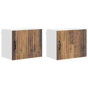 Küchenschrank Lucca 2er-Set Altholz 50x31x40cm