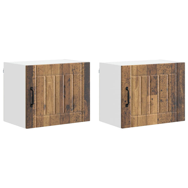 Küchenschrank Lucca 2er-Set Altholz 50x31x40cm