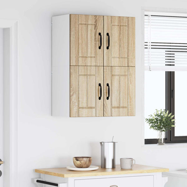 vidaXL Meubles hauts de cuisine Lucca 2 pcs chêne Sonoma 60 x 31 x 40 cm