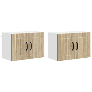 vidaXL Meubles hauts de cuisine Lucca 2 pcs chêne Sonoma 60 x 31 x 40 cm