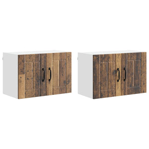 Lucca Küchenwandschränke 2er Set Altholz 60cm