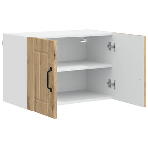 vidaXL Meuble haut de cuisine avec porte chêne artisan Lucca 60 x 31 x 40 cm