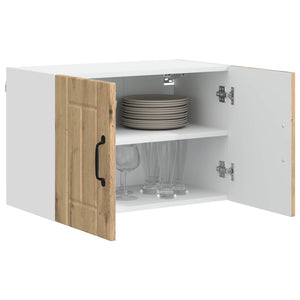 vidaXL Meuble haut de cuisine avec porte chêne artisan Lucca 60 x 31 x 40 cm