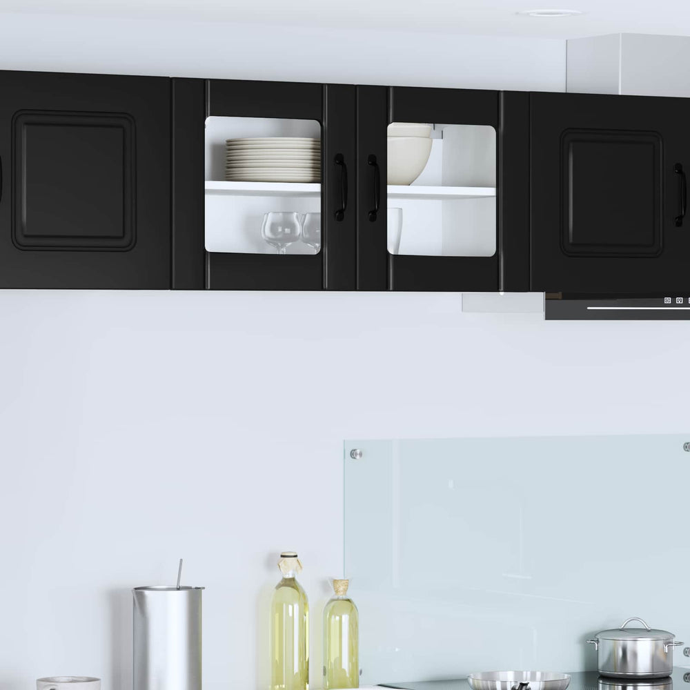 Küchenschrank Lucca Schwarz 80 cm
