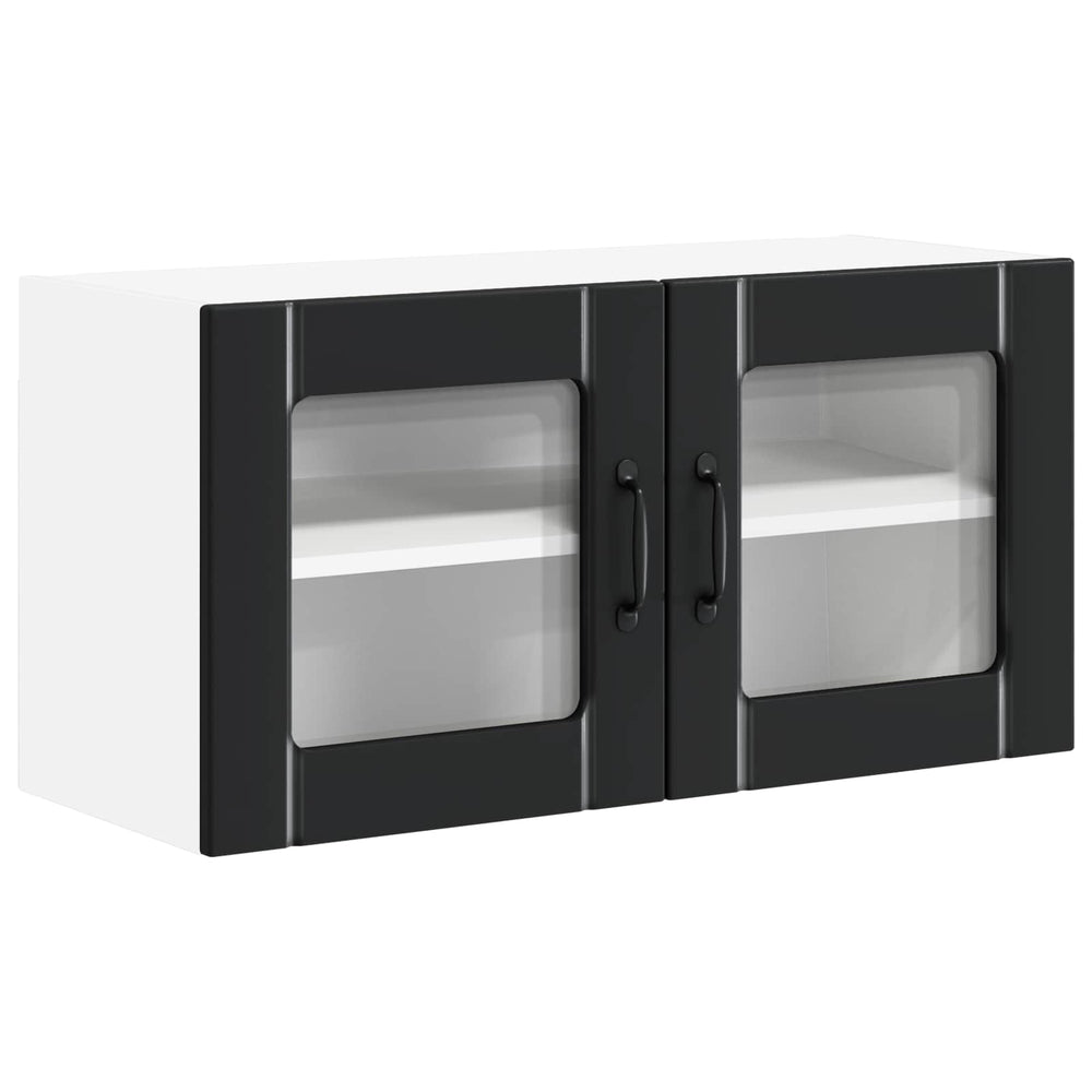 Küchenschrank Lucca Schwarz 80 cm