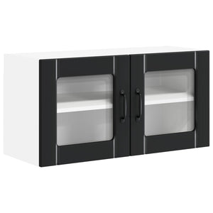 Küchenschrank Lucca Schwarz 80 cm
