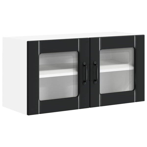 Küchenschrank Lucca Schwarz 80 cm