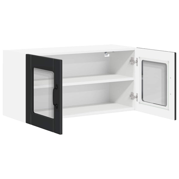 Küchenschrank Lucca Schwarz 80 cm