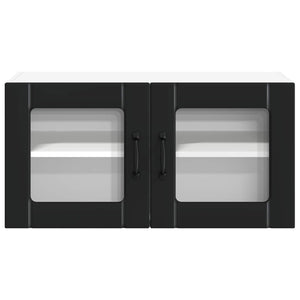 Küchenschrank Lucca Schwarz 80 cm