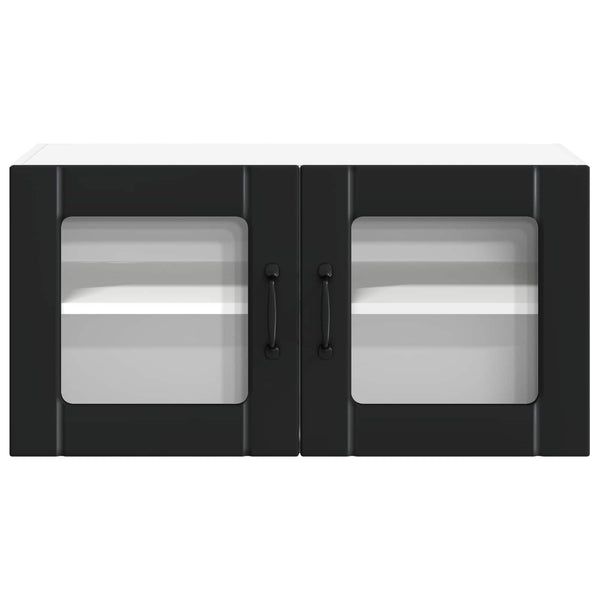 Küchenschrank Lucca Schwarz 80 cm