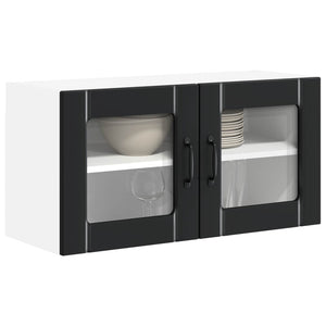 Küchenschrank Lucca Schwarz 80 cm