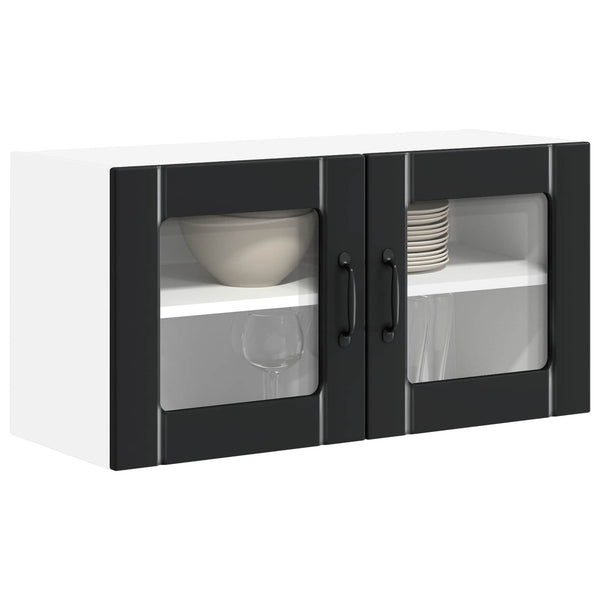 Küchenschrank Lucca Schwarz 80 cm
