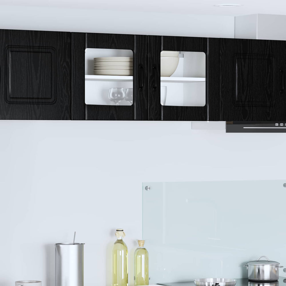Küchenschrank Lucca Schwarze Eiche 80cm