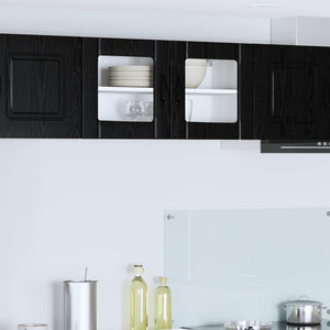 Küchenschrank Lucca Schwarze Eiche 80cm