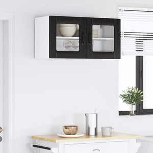 Küchenschrank Lucca Schwarze Eiche 80cm