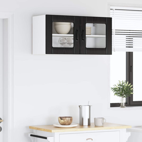 Küchenschrank Lucca Schwarze Eiche 80cm