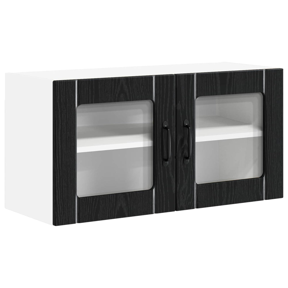 Küchenschrank Lucca Schwarze Eiche 80cm