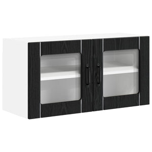 Küchenschrank Lucca Schwarze Eiche 80cm