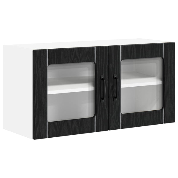 Küchenschrank Lucca Schwarze Eiche 80cm