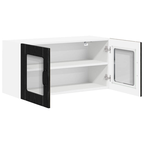 Küchenschrank Lucca Schwarze Eiche 80cm