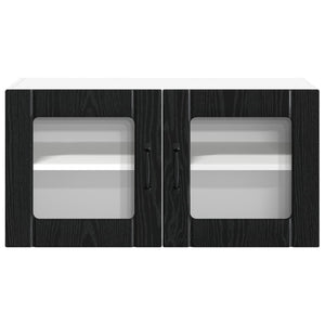 Küchenschrank Lucca Schwarze Eiche 80cm